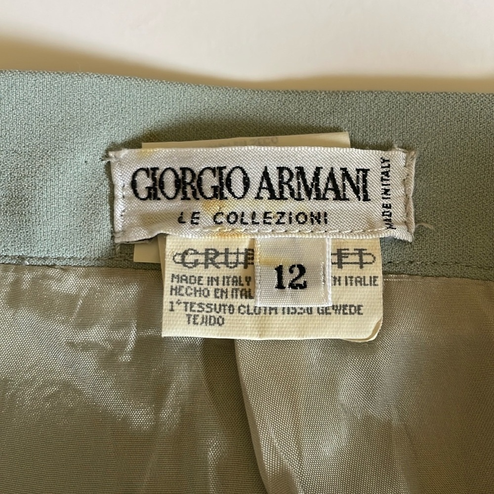 Giorgio Armani mint green straight skirt size 12 - Picture 4 of 7